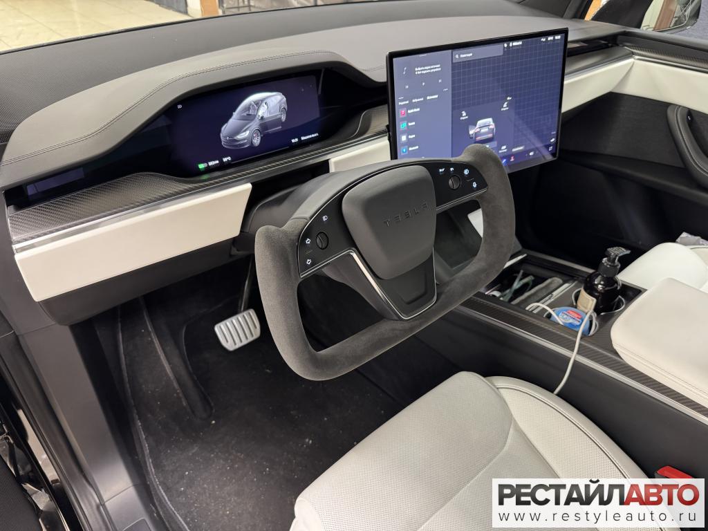 Перетяжка штурвала Tesla Model X 6 tesla model x new 5